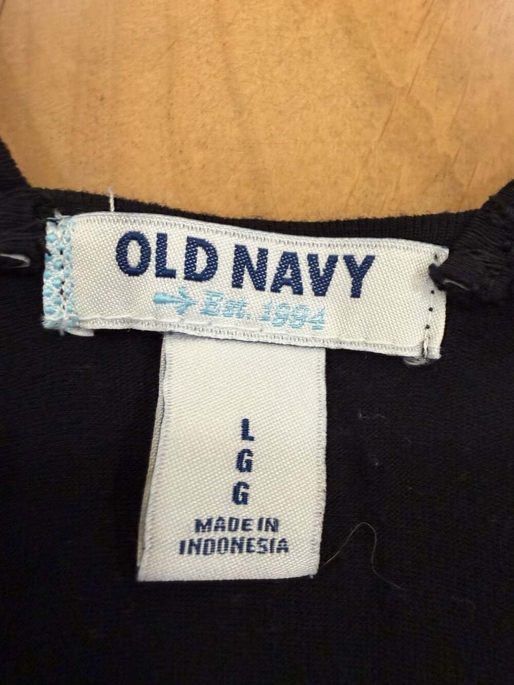Old Navy Black Button-Front Racerback Tank Top Large - Picture 2 of 6